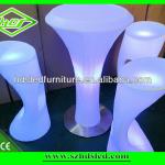 Colorful luminous led restaurant furniture