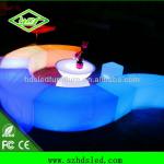Colorful big led bar counter/ led high bar waterproof table for wedding event/party/pub