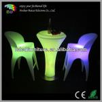 Restaurant Glowing morden plastic LED furniture