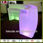 LED illuminated bar furniture mordern LED round bar counter design