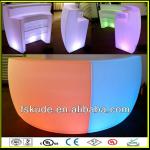 LED illuminated bar furniture LED plastic bar counter