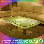 High quality polyethylene RGB waterproof rechargeable dining table-L-T02