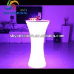 glowing plastic led bar table for pub hotel restaurant