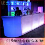 Hot sales LED PE Sectional commercial bar counters design LG-9082