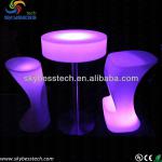 polythylene material led bar table/led glow bar table