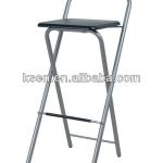 Metal tube and MDF folding bar stool KC-7510N1-7510N1