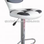 PU chromed metal modern bar chair QH-148-QH-148