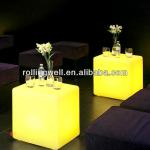 glowing decorative furniture plastic outdoor cube lighting chair