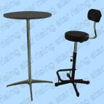 360 degrees revolving metal bar chair