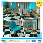 Offer new special desgin colored abs eiffel bar chair wooden leg blue eames chair