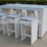 resin wicker furniture bar chair table rattan furniture-KD-10284