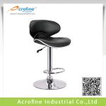 Acrofine Butterfly Black Leather Bar Chair-ABS-1333 Black