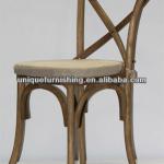 Modern stacking cross back manila dining chair,french X chair-UC-XC01 Cross back dining chai