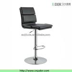 NEW Modern Contemporary Black PU Leather Pub Bar Stool Chair Chrome Base