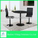 leather swivel metal bar stool