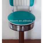 comfortable metal bar chair in color white and blue