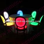 acrylic padded LED wedding chair