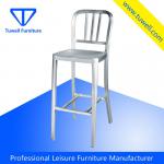 TW1005-L Outdoor Emeco Aluminum Navy Barstool