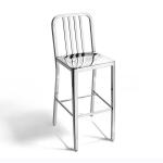Fine art Bar Chair ( Navy Bar Chair) / Stainless Steel chair