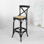 DC-112 Wooden Furniture Cross Back Bar Stool,dining chair-DC-112