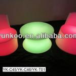 LED light furniture dining table