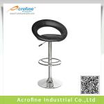 bar chairs and stools with leather wood and chromed base-ABS-1335 or your model
