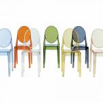 Various Color Armless Ghost Chairs,Transparent Polycarbonate Chair