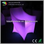 pe plastic led fashion cube chair led bar chair