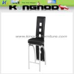 black hard pvc for the back, soft pvc for the seat bar chair