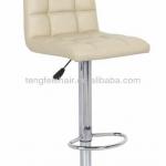 New PU bar stool with chroming base/ 360 degree and height adjustable/ all color