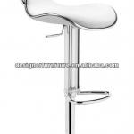 white leather bar stool