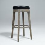 Black Bonded Leather Barstool (GK3002)