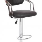 cheaper pvc bar stool with steel tube backrest-KS-1066