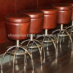 Leather bar stool