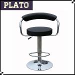 2014 hot sale PVC bar chair with backrest, coffee shop stool,rotating bar stool-BS021