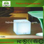 Commercial furniture battery plastic led white cube