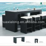 6 seater New Fashion Rattan/Wicker Bar Table and Stool/ UV-treated and Eco-friendly (FWE-051)-FWE-051