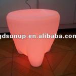 The latest Plastic rechargeable LED colorful bar chair/ led lighting bar chair led comma seat-KDP-ES003