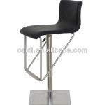 OB-3654 Modern stainless steel gas lift leather swivel bar stool