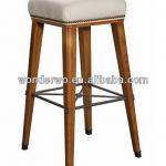 antique wooden bar stool Restaurant furniture--Wooden Barstool(W&amp;W-BS-208)-W&amp;W-BS-208