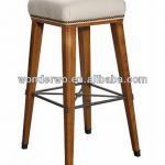 antique wooden bar stool Restaurant furniture--Wooden Barstool(W&amp;W-BS-208)