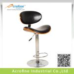 Acrofine Swivel Wood Bar Stool with Back