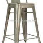 Tolix Marais Low Back Bar Stool/Gavanized Metal Stool-