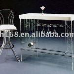 acrylic bar stool and bar table