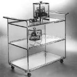 Acrylic Bar Cart/ modern bar cart