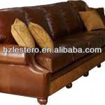 fashion true leather wooden bar sofa SF2848