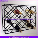 KingKara KAWR092 Metal Wire Coating Wine Bottle Stand