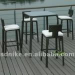 2012 New arrival!!wicker rattan bar tables and stools BC-006