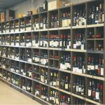 Oak wine cabinet-