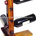 wooden wine rack